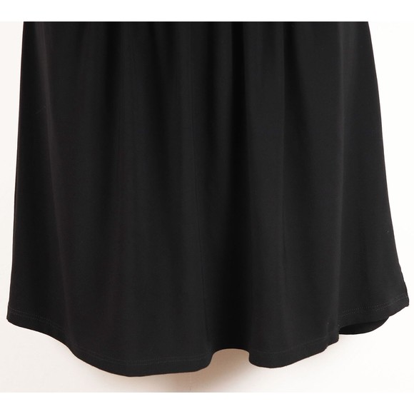 Pretty Good Brand Womens Sequined Skirt M Medium Black Stretch Bling Knee Length - Picture 3 of 7